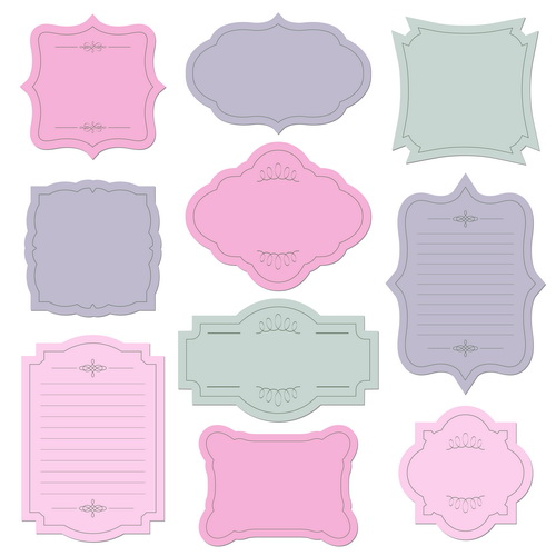 Blank frames design vector collection 11 Blank frames design vector collection 11