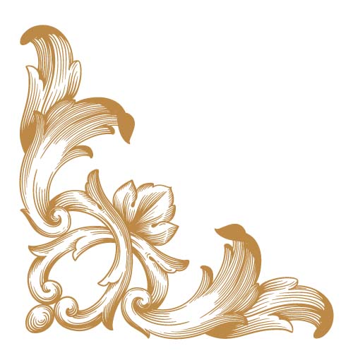 Classical ornaments corner vector Classical ornaments corner vector