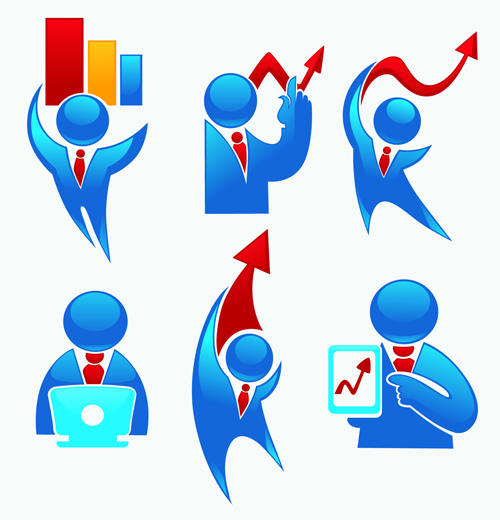 Shiny people logos and symbol vector graphics 03 Shiny people logos and symbol vector graphics 03