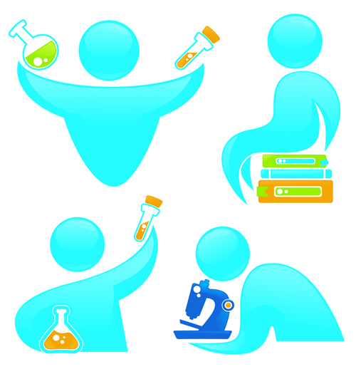Shiny people logos and symbol vector graphics 04 Shiny people logos and symbol vector graphics 04