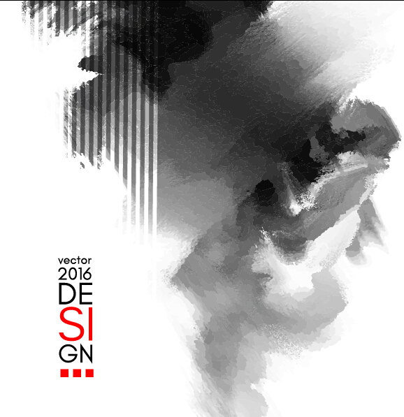 Vector inkblot grunge background 01 Vector inkblot grunge background 01