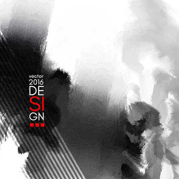 Vector inkblot grunge background 04