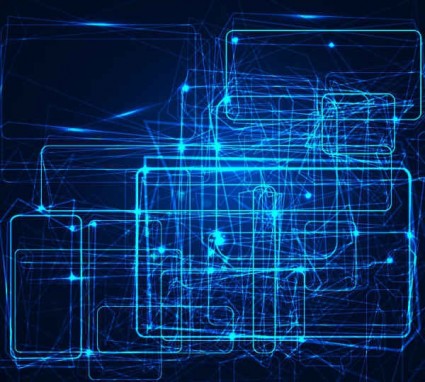 Shining light tech background Illustration vector 01 Shining light tech background Illustration vector 01