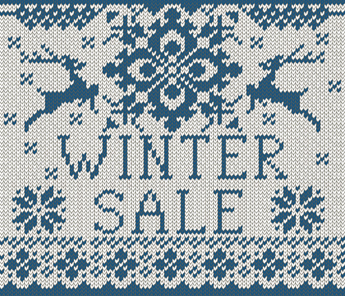 Christmas elements with knitted pattern vector 01 Christmas elements with knitted pattern vector 01