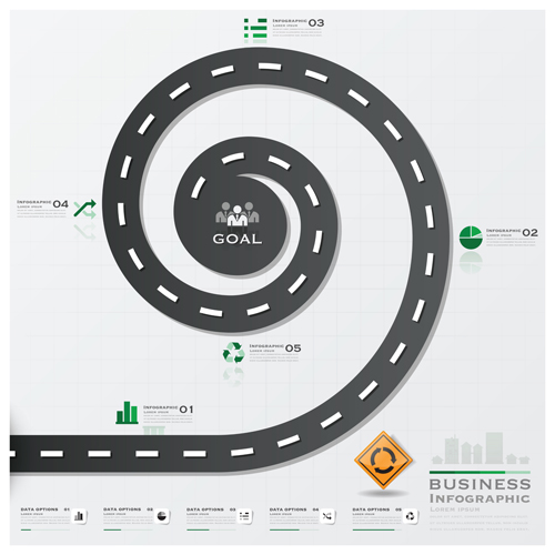 traffic street infographic elements element city 