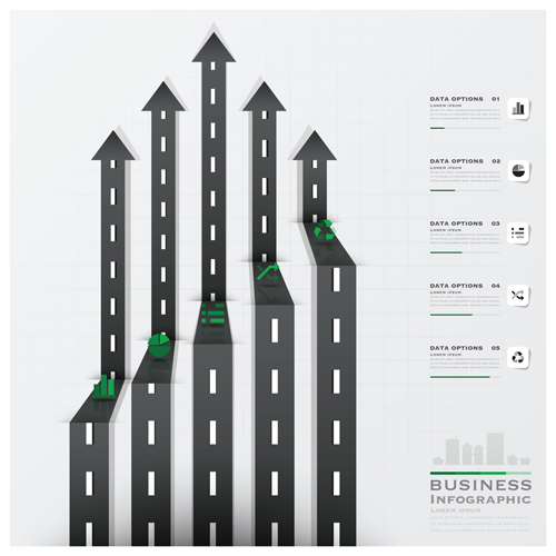 City street traffic Infographic elements vector 07 City street traffic Infographic elements vector 07