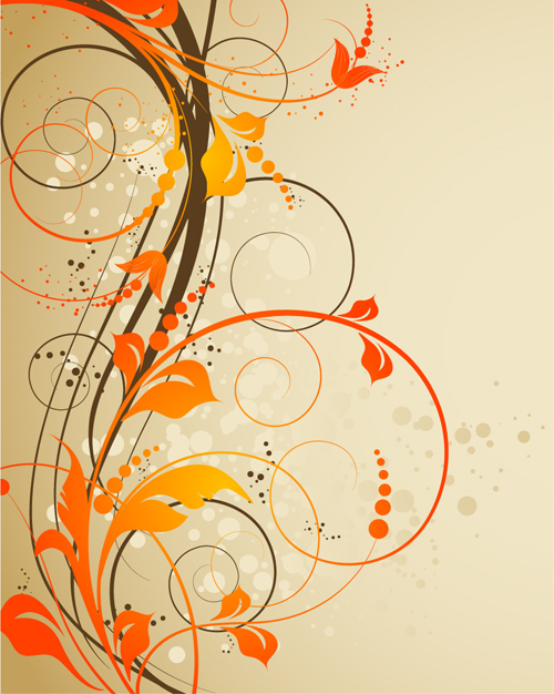 Elegant abstract flower vectors graphics 15 Elegant abstract flower vectors graphics 15