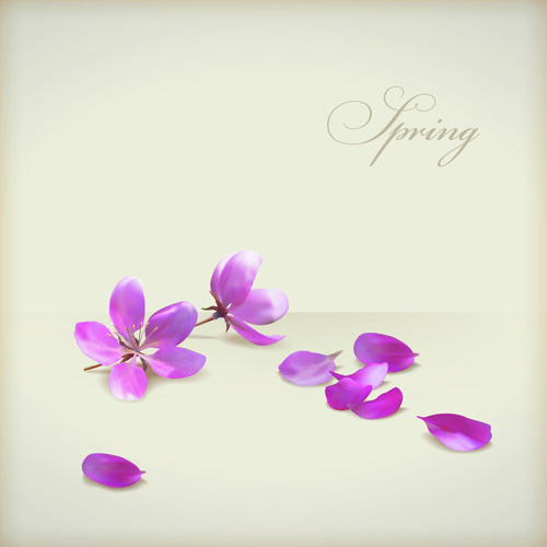 Pink Flowers Cards vector 04 Pink Flowers Cards vector 04