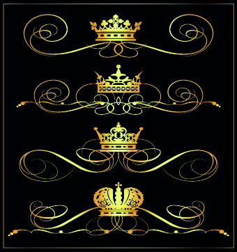 ornament golden calligraphic borders border 