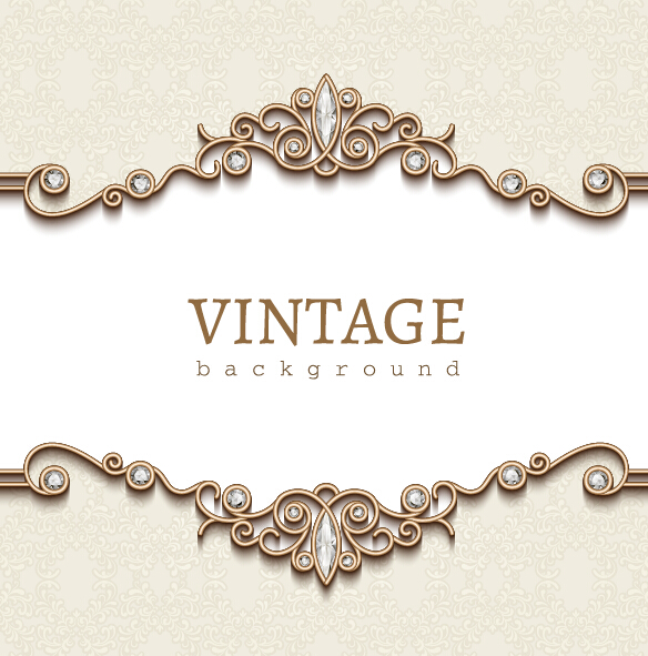Ornaments with diamond vintage background Ornaments with diamond vintage background