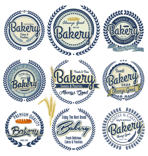 vintage labels label bakery 