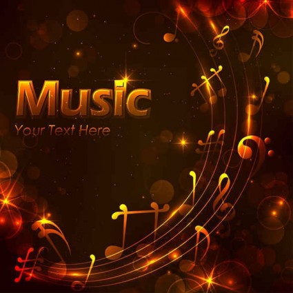 Shining golden music design background vector 02 Shining golden music design background vector 02