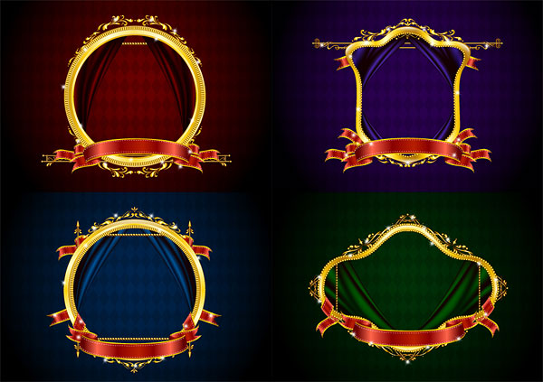 Golden Border frame 1 vector Golden Border frame 1 vector