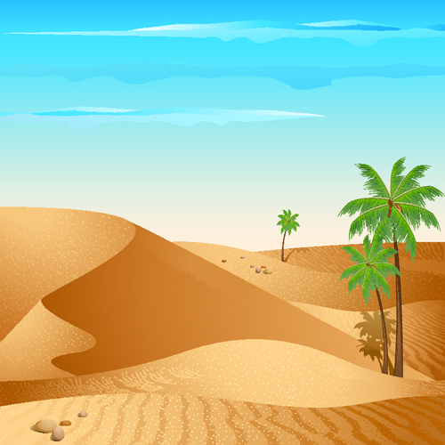 Background desert design elements vector 07 Background desert design elements vector 07