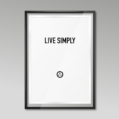 Black border photo frame vector set 02