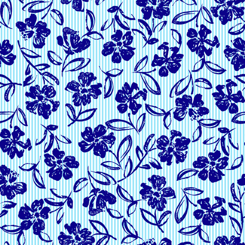 seamless pattern flower children 