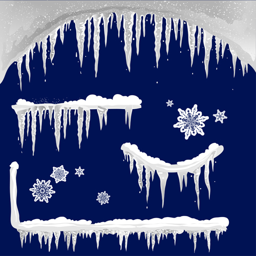 snow illustration Icicle 