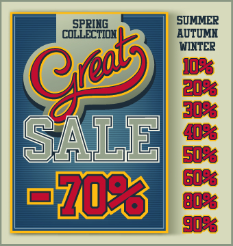 Sale poster design elements vector 01 Sale poster design elements vector 01