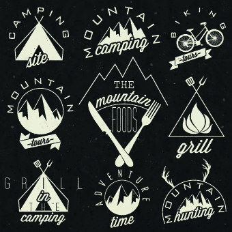 Restaurant and cafe logos design vector 02