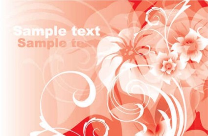 Pink flower abstract background vector graphics 01 Pink flower abstract background vector graphics 01