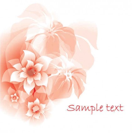 Pink flower abstract background vector graphics 02 Pink flower abstract background vector graphics 02