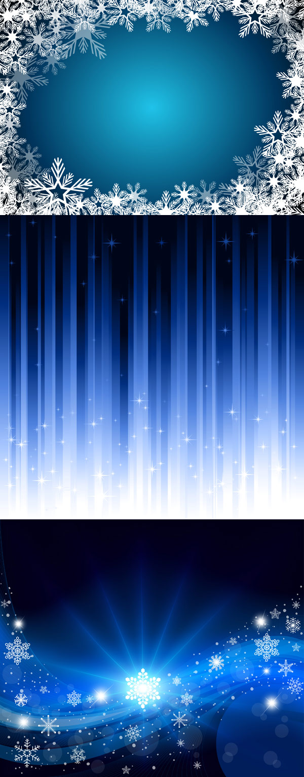 star snow gradient dynamic blue background 