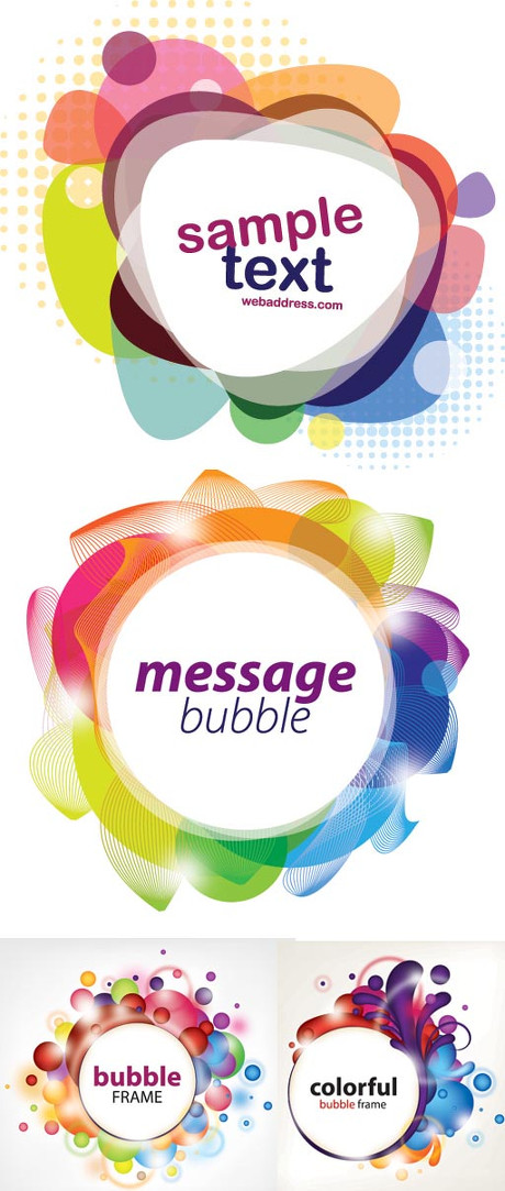 Dream colorful text box background design vector Dream colorful text box background design vector