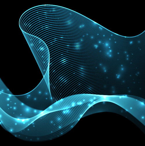 Abstract wave motion background graphics vector 01