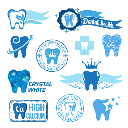 Classic dental logos and labels vector graphics 02 Classic dental logos and labels vector graphics 02
