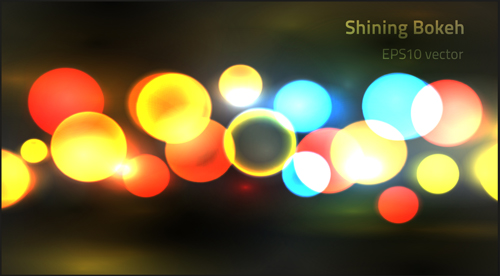 Colored light dots vector blurs background Colored light dots vector blurs background