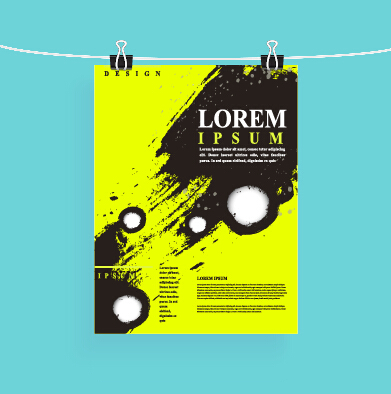 Cover brochure black with green grunge vector 01 Cover brochure black with green grunge vector 01