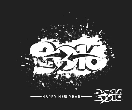 Creative 2016 new year grunge background vector Creative 2016 new year grunge background vector