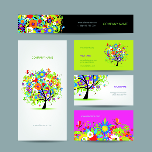 Fashion creative banner and cards vector material 06