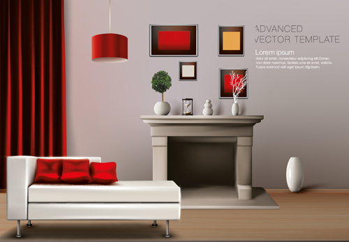 House interior corner background vectors set 12 House interior corner background vectors set 12