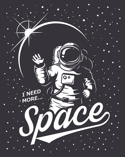 vintage space poster outer 