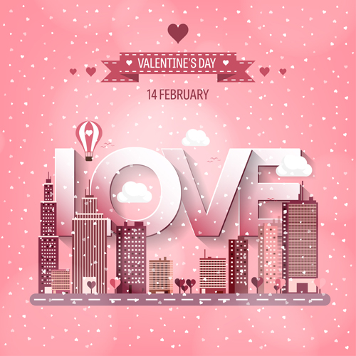 Valentines tay city template vector 13 Valentines tay city template vector 13