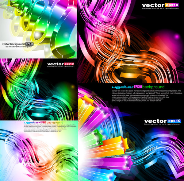 vector pattern graphics fantasy dynamic colorful bright 