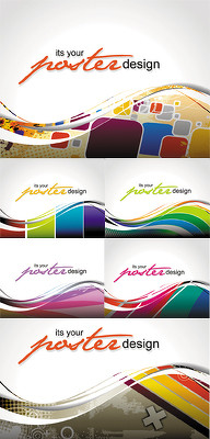 Colorful curve background vector Colorful curve background vector