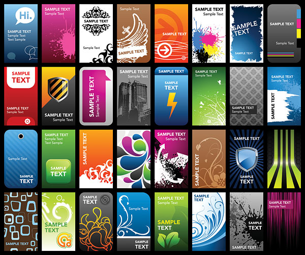 Trend of card template