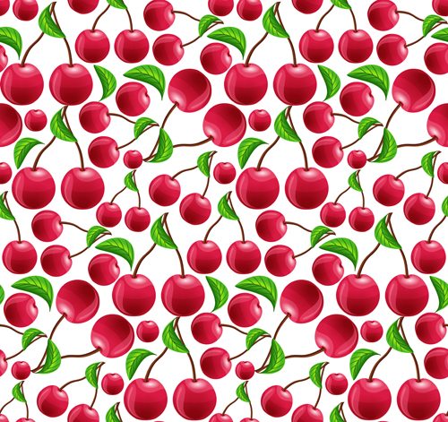 seamless pattern cherry  