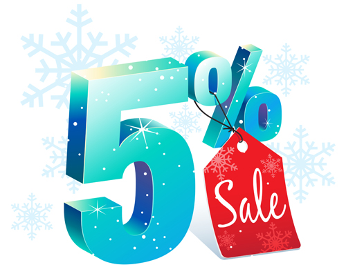 Christmas big sale vector material 08