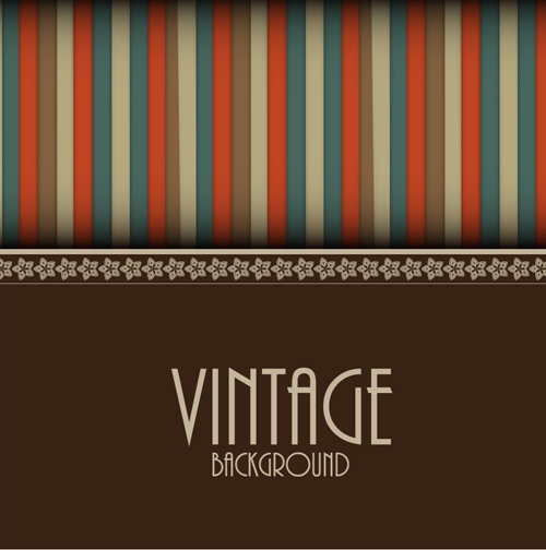 Cute vintage background vectors design 03 Cute vintage background vectors design 03