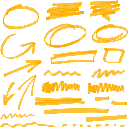 Hand drawing different signs vectors graphics 03 Hand drawing different signs vectors graphics 03