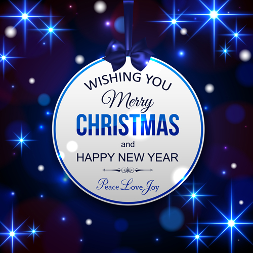Shiny blue christmas background art vector Shiny blue christmas background art vector