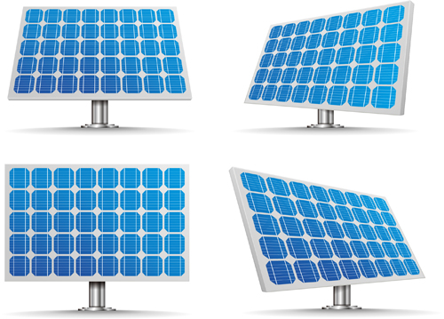 Solar panels vector material 03