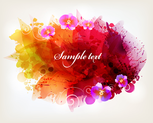 watercolor flower background flower background vector background 