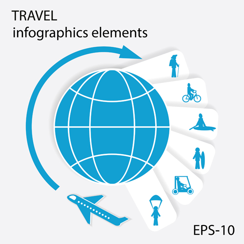 Travel with earth infographics elements 02 Travel with earth infographics elements 02