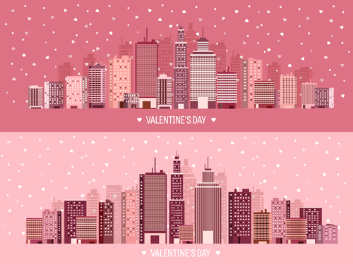 Valentines tay city template vector 08 Valentines tay city template vector 08