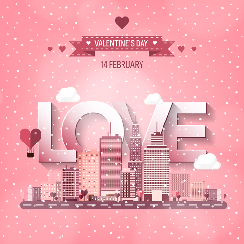 Valentines tay city template vector 12 Valentines tay city template vector 12