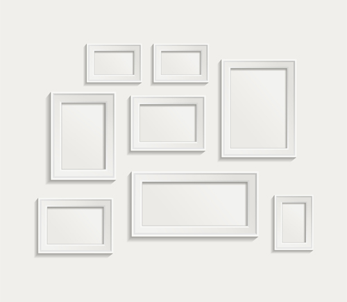 white wall frame design 